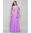 TS Couture? Prom / Formal Evening / Military Ball Dress - Open Back Plus Size / Petite Sheath / Column V-neck Floor-length Chiffon / Stretch Satin  