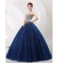 Formal Evening Dress Ball Gown Strapless Floor-length Satin / Tulle / Stretch Satin / Sequined with Crystal Detailing  