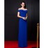 TS Couture? Formal Evening Dress Sheath / Column Off-the-shoulder Floor-length Chiffon with Bow(s)  