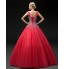 Formal Evening Dress Ball Gown Straps Floor-length Tulle with Beading / Sequins  