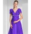 TS Couture? Formal Evening / Military Ball Dress - Elegant Plus Size / Petite A-line / Princess V-neck Sweep / Brush Train Chiffon with Beading /  