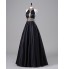 TS Couture? Formal Evening Dress A-line Halter Floor-length Satin with Beading  