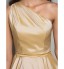 TS Couture? Cocktail Party / Homecoming / Prom Dress - Elegant Plus Size / Petite A-line / Princess One Shoulder Tea-length Taffeta withSash / Ribbon  