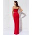 Prom / Formal Evening / Military Ball Dress - Sexy / Open Back / Elegant Sheath / Column Strapless Floor-length Jersey with Split Front  