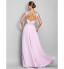 TS Couture? Prom / Formal Evening / Military Ball Dress - Open Back Plus Size / Petite A-line Scoop Floor-length Chiffon with Beading / Criss Cross  