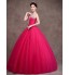 Formal Evening Dress Ball Gown Strapless Floor-length Satin / Tulle / Stretch Satin with Crystal Detailing / Sash / Ribbon / Side Draping  