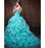 Formal Evening Dress Ball Gown Sweetheart Chapel Train Satin / Tulle / Polyester with Ruffles / Criss Cross  