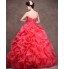 Formal Evening Dress Ball Gown Sweetheart Chapel Train Satin / Tulle / Polyester with Ruffles / Criss Cross  