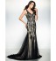 TS Couture? Formal Evening / Black Tie Gala Dress Trumpet / Mermaid V-neck Sweep / Brush Train Tulle with Appliques  