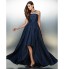 TS Couture? Formal Evening Dress A-line Jewel Asymmetrical Taffeta with Crystal Detailing  