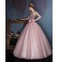 Dress Ball Gown Sweetheart Floor-length Satin / Tulle with Beading / Flower(s)  