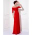 TS Couture? Prom / Formal Evening / Military Ball Dress Plus Size / Petite Sheath / Column Off-the-shoulder Floor-length Chiffon withSide Draping   