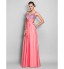 TS Couture? Prom / Formal Evening / Military Ball Dress Plus Size / Petite Sheath / Column Spaghetti Straps Floor-length Chiffon / Sequined   