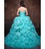 Formal Evening Dress Ball Gown Sweetheart Chapel Train Satin / Tulle / Polyester with Ruffles / Criss Cross  