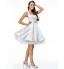 TS Couture? Cocktail Party Dress A-line Sweetheart Knee-length Satin with Buttons / Flower(s)  