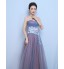 Prom / Formal Evening Dress A-line Sweetheart Floor-length Tulle with Appliques  