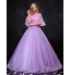 Formal Evening Dress Ball Gown Scoop Floor-length Lace / Tulle with Appliques / Beading / Crystal Detailing / Lace  