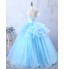 Formal Evening Dress A-line Jewel Floor-length Tulle with Appliques  