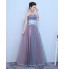 Prom / Formal Evening Dress A-line Sweetheart Floor-length Tulle with Appliques  