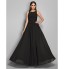 TS Couture? Formal Evening / Military Ball Dress Plus Size / Petite Sheath / Column Jewel Floor-length Chiffon with Lace / Sash / Ribbon / Ruching  