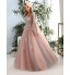 Formal Evening Dress Ball Gown Jewel Floor-length Lace / Tulle with Beading / Flower(s) / Lace / Pattern / Print  