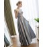 Prom / Formal Evening Dress Sheath / Column Scoop Floor-length Lace / Satin with Lace  