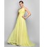 TS Couture? Prom / Formal Evening / Military Ball Dress - Open Back Plus Size / Petite Sheath / Column One Shoulder Sweep / Brush Train Georgette  