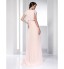 TS Couture? Prom / Formal Evening Dress - High Low Plus Size / Petite Sheath / Column Bateau Floor-length / Asymmetrical Chiffon withRuching / Split  