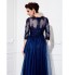 TS Couture? Prom / Formal Evening / Military Ball Dress - See Through Plus Size / Petite A-line Jewel Floor-length Tulle with Appliques / Beading   