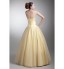 Formal Evening Dress A-line Sweetheart Floor-length Tulle with Pleats  