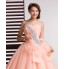 Formal Evening Dress Ball Gown Strapless Floor-length Tulle with Crystal Detailing  