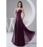 Formal Evening Dress A-line Straps Floor-length Chiffon with Beading / Pleats  