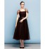 TS Couture? Formal Evening Dress Plus Size / Petite Ball Gown Square Tea-length Tulle with Bow(s) / Sash / Ribbon / Ruching  