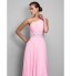 TS Couture? Prom / Formal Evening / Military Ball / Black Tie Gala Dress - Open Back Plus Size / Petite A-line One Shoulder Floor-length Chiffon  