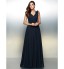 TS Couture? Formal Evening Dress A-line V-neck Floor-length Chiffon with Flower(s)  