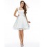 TS Couture? Cocktail Party Dress A-line Sweetheart Knee-length Satin with Buttons / Flower(s)  