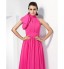 TS Couture? Formal Evening Dress - Elegant Plus Size / Petite A-line / Princess High Neck Court Train Chiffon withBow(s) / Sash / Ribbon / Side  