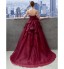 TS Couture? Formal Evening Dress A-line Sweetheart Chapel Train Organza with Side Draping  