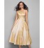 TS Couture? Cocktail Party / Homecoming / Prom Dress - Elegant Plus Size / Petite A-line / Princess One Shoulder Tea-length Taffeta withSash / Ribbon  