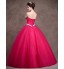 Formal Evening Dress Ball Gown Strapless Floor-length Satin / Tulle / Stretch Satin with Crystal Detailing / Sash / Ribbon / Side Draping  