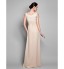 TS Couture? Prom / Formal Evening / Military Ball Dress - Sexy / Elegant Plus Size / Petite Sheath / Column Jewel Floor-length Chiffon with Lace  