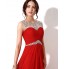 Formal Evening Dress A-line Bateau Floor-length Chiffon with Beading  