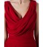 TS Couture? Formal Evening Dress - Elegant Plus Size / Petite Sheath / Column Cowl / V-neck Sweep / Brush Train Chiffon with Side Draping  