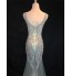 Formal Evening Dress Trumpet / Mermaid Sweetheart Court Train Tulle with Beading  