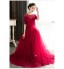 Formal Evening Dress Sheath / Column Jewel Floor-length Tulle with Beading  