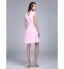 TS Couture? Cocktail Party Dress A-line V-neck Knee-length Tulle with Appliques / Sash / Ribbon  