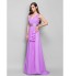 TS Couture? Prom / Formal Evening / Military Ball Dress - Open Back Plus Size / Petite Sheath / Column V-neck Floor-length Chiffon / Stretch Satin  