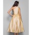 TS Couture? Cocktail Party / Homecoming / Prom Dress - Elegant Plus Size / Petite A-line / Princess One Shoulder Tea-length Taffeta withSash / Ribbon  