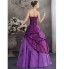 Formal Evening Dress Ball Gown Strapless Floor-length Taffeta with Appliques / Beading / Side Draping  