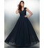 TS Couture? Formal Evening Dress A-line V-neck Floor-length Chiffon with Flower(s)  